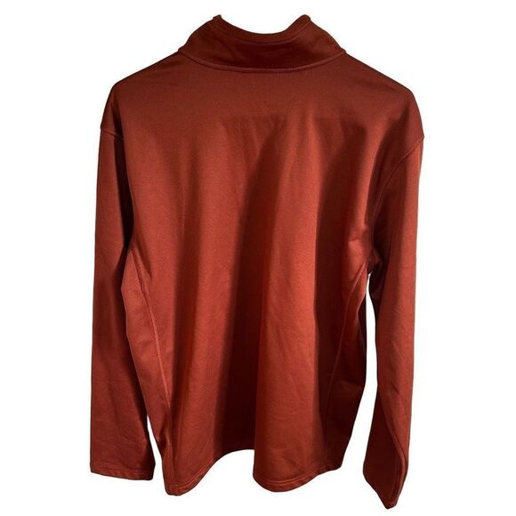 The North Face - Tech Glacier quarter zip sweatshirt - rust color - Picture 2 of 5